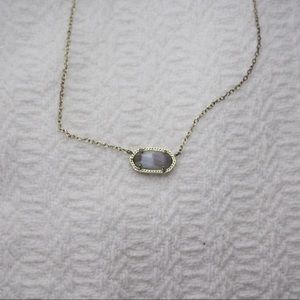 Kendra Scott Elisa Pendant Necklace in Slate